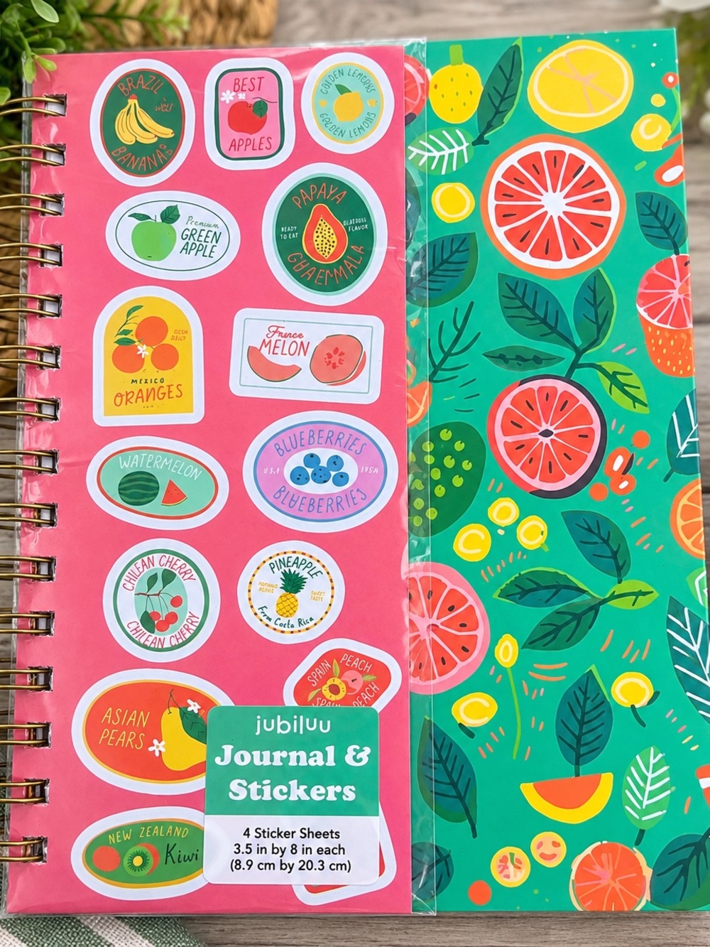 Journal & Stickers - Fruit Sticker Sheets